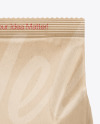 Kraft Food Bag Mockup - Front View