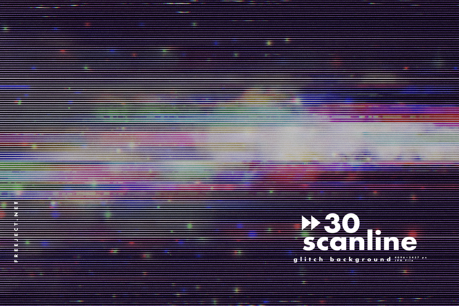 30 Scan lines Glitch Background