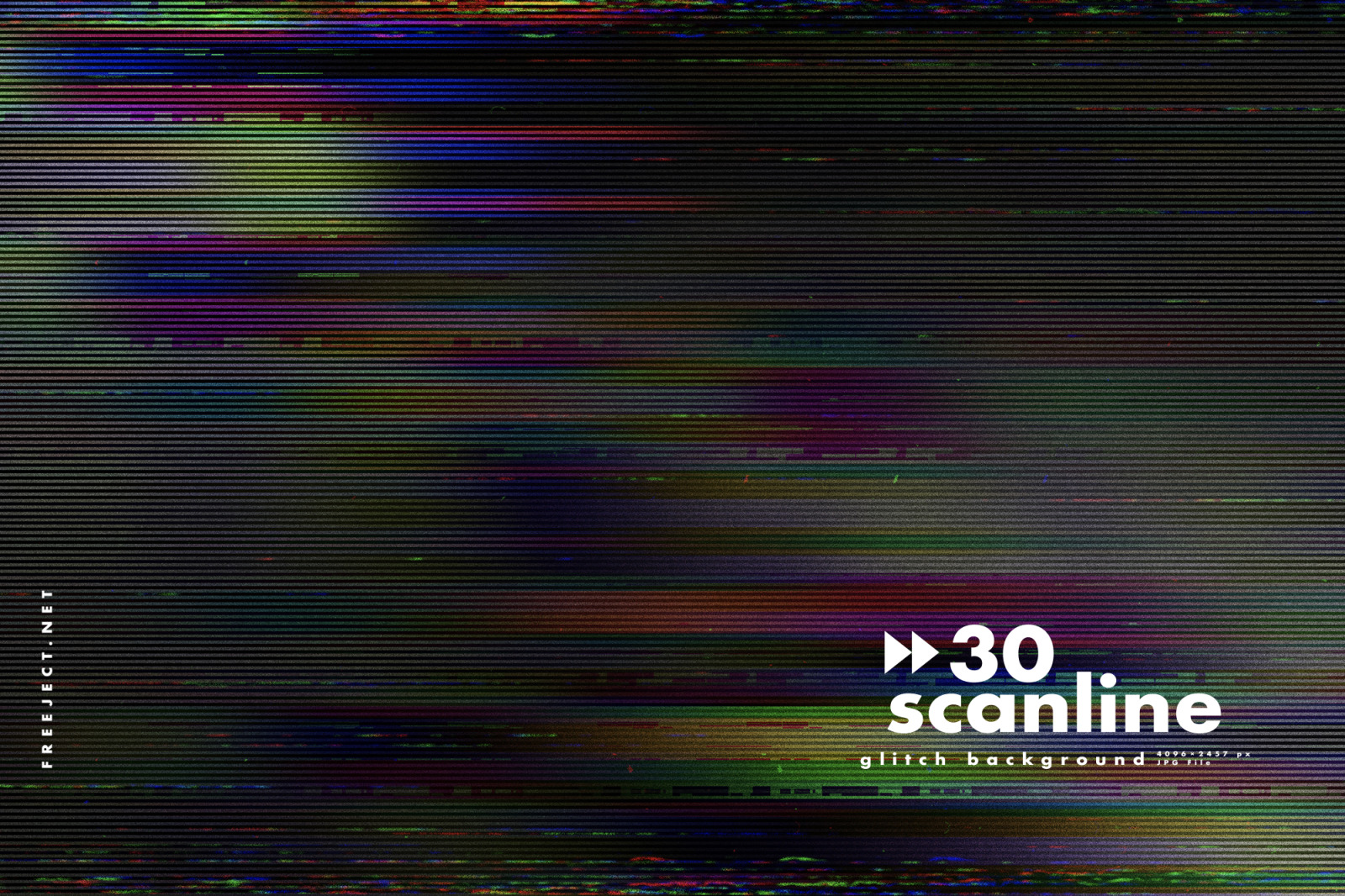 30 Scan lines Glitch Background