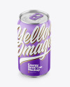 Metallic Drink Can With Glossy Finish Mockup