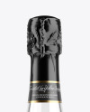 Clear Glass Lambrusco Bottle With White Wine Mockup