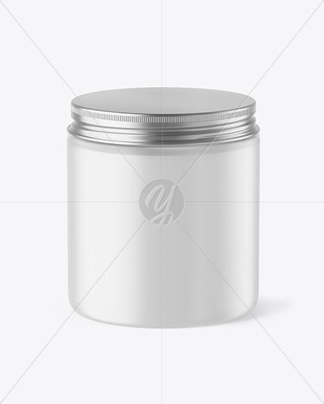 Frosted Plastic Jar Mockup