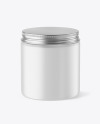 Frosted Plastic Jar Mockup