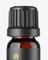 Dark Amber Glass Bottle Mockup