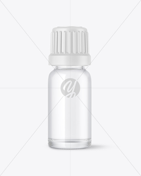 Clear Glass Bottle Mockup