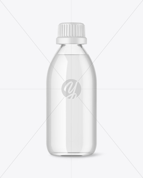 Clear Glass Bottle Mockup