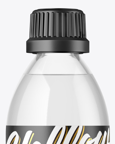 Clear Glass Bottle Mockup