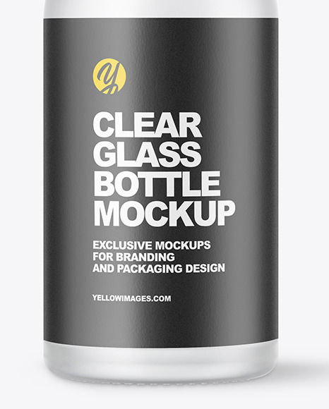 Frosted Glass Bottle Mockup