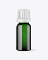 Green Glass Bottle Mockup