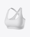 Women's Sports Bra Mockup - Front View