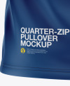 Men’s Raglan Quarter-Zip Pullover Mockup - Back View