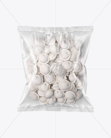 Plastic Bag With Dumplings Mockup