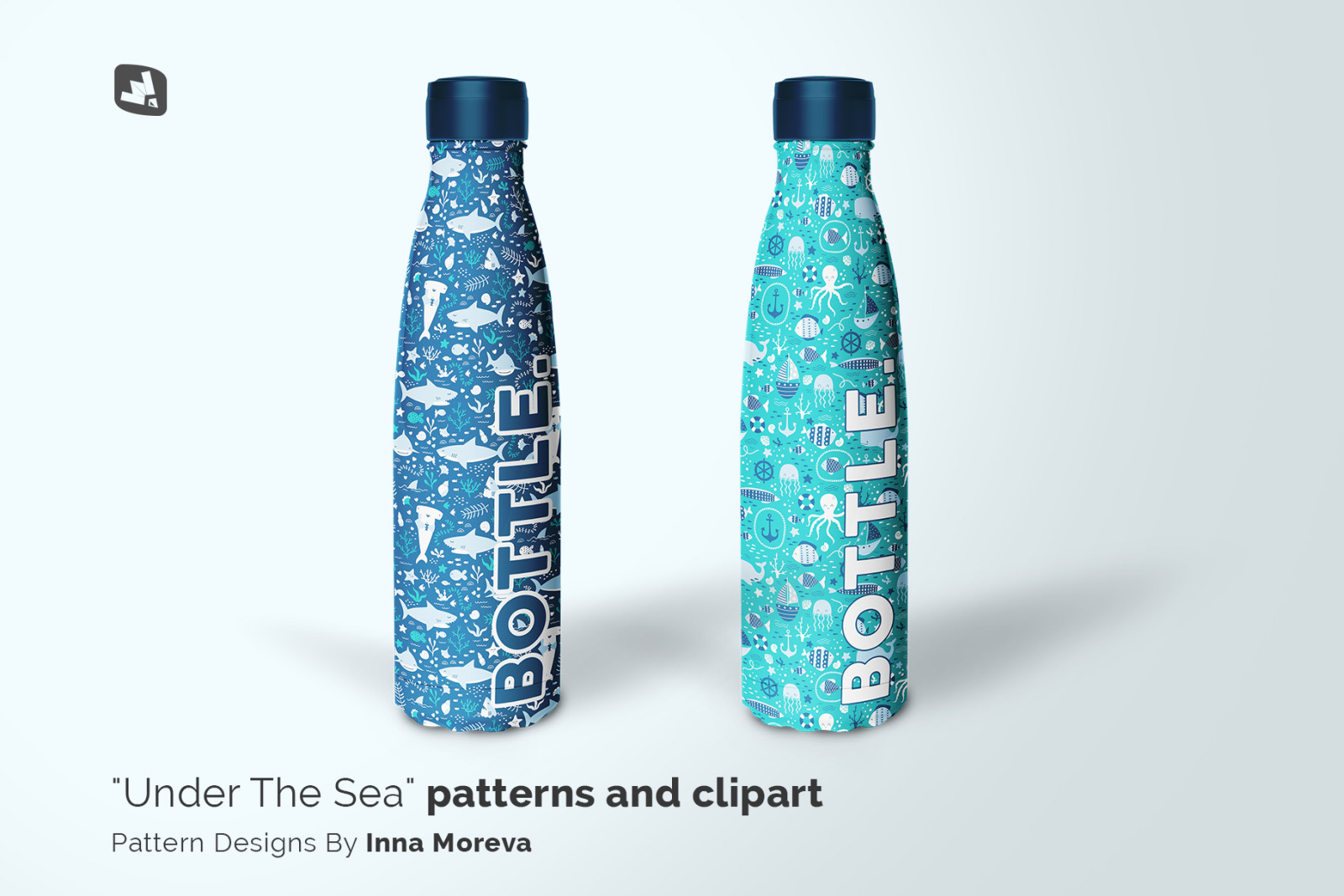 Steel Thermos Bottle Mockup Steel Thermos Bottle Mockup