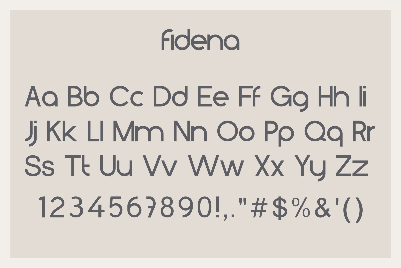 Fidena Family Font