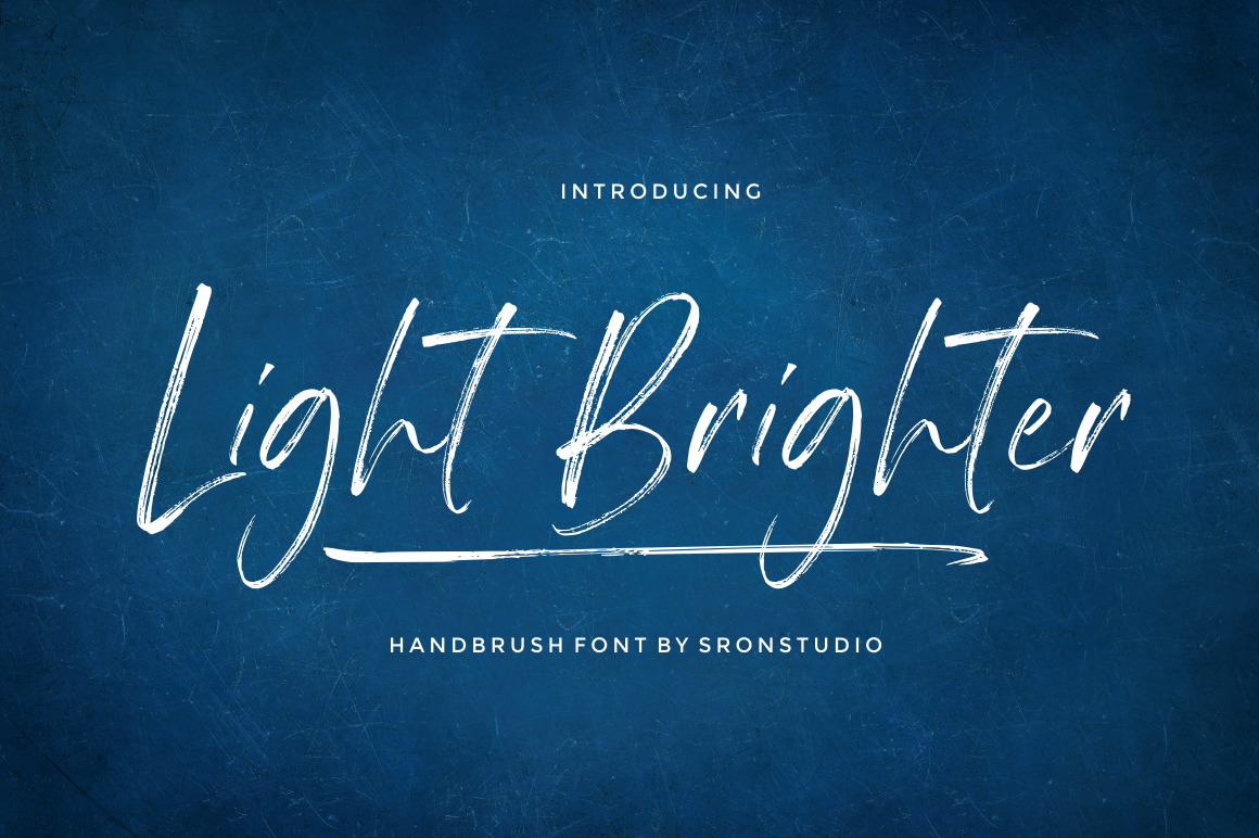Light Brighter - Handbrush Font Light Brighter - Handbrush Font