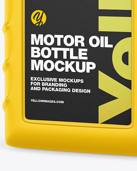 Matte Motor Oil Bottle Mockup