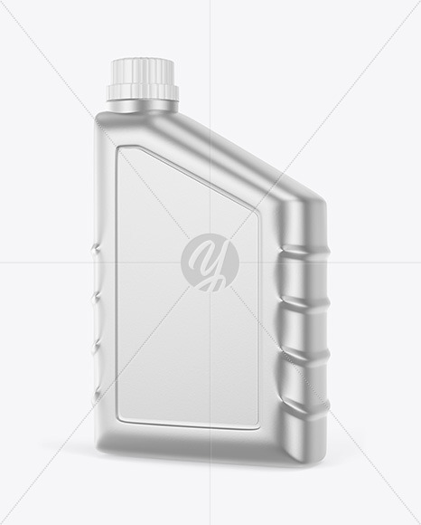 Metallic Motor Oil Bottle Mockup