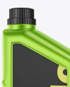 Metallic Motor Oil Bottle Mockup