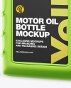 Metallic Motor Oil Bottle Mockup