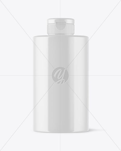 Glossy Plastic Bottle Mockup