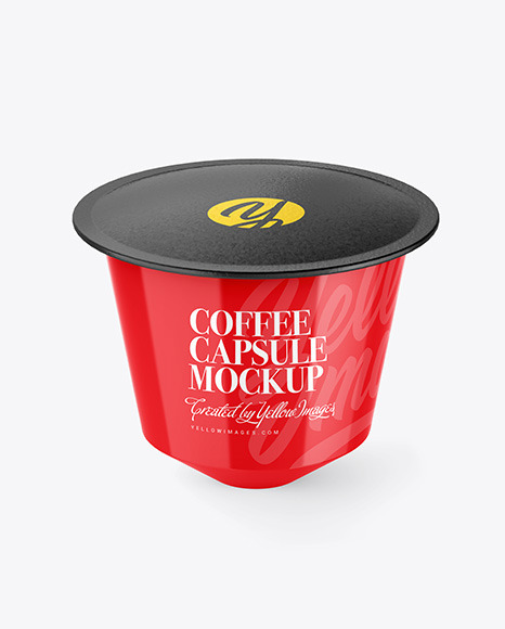 Glossy Coffee Capsule Mockup