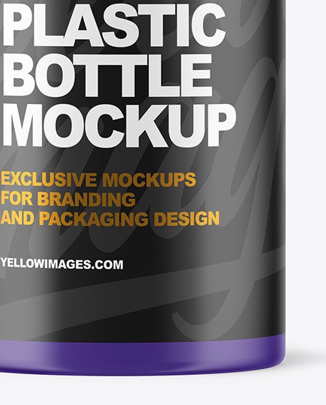 Matte Plastic Bottle Mockup