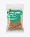 Whole Wheat Chifferini Rigati Pasta Frosted Bag Mockup