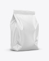 Glossy Food Bag Mockup - Half Side View