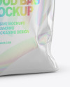 Glossy Food Bag Mockup - Half Side View