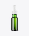 Green Glass Dropper Bottle Mockup