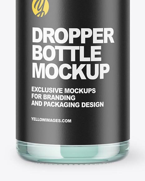 Blue Glass Dropper Bottle Mockup Blue Glass Dropper Bottle Mockup