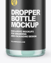 Blue Glass Dropper Bottle Mockup Blue Glass Dropper Bottle Mockup