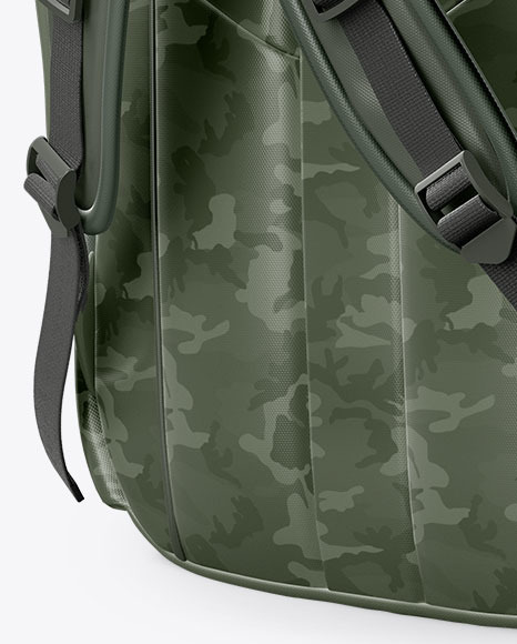 Backpack Mockup - Half Side View