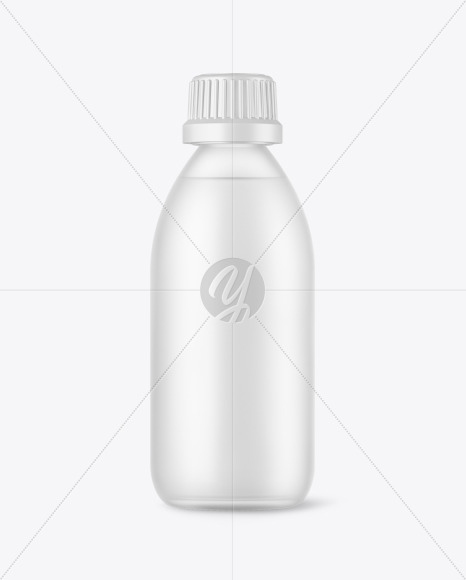 Frosted Glass Bottle Mockup