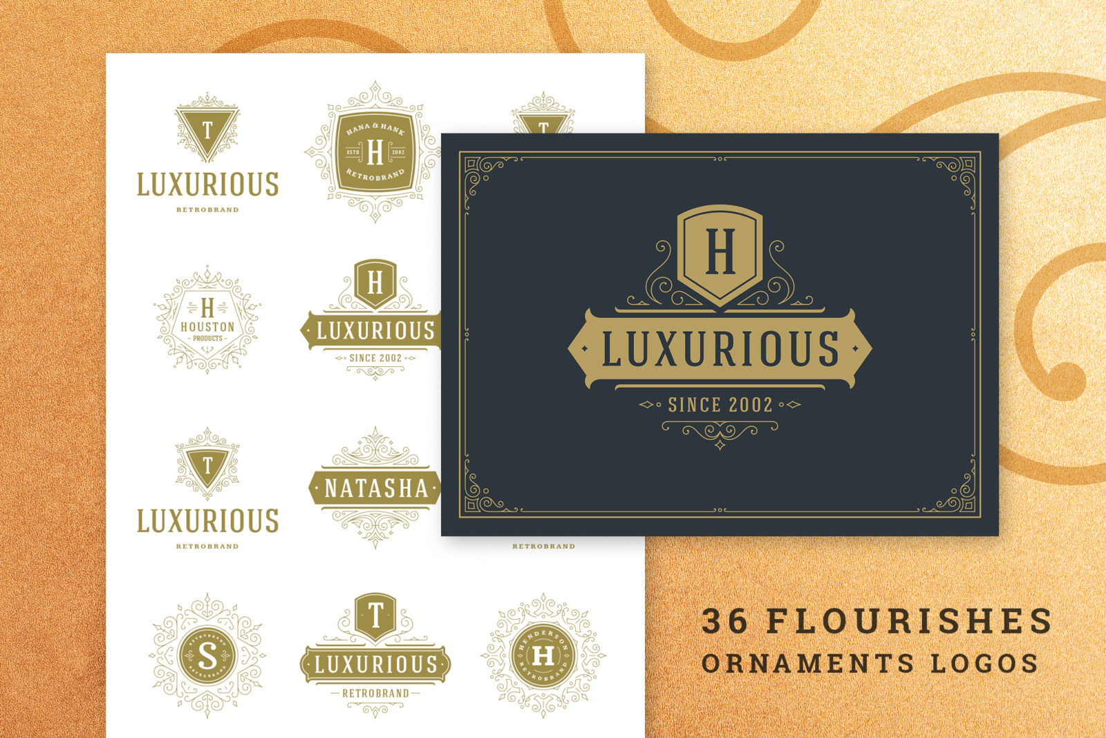 36 Luxury Ornament Logos