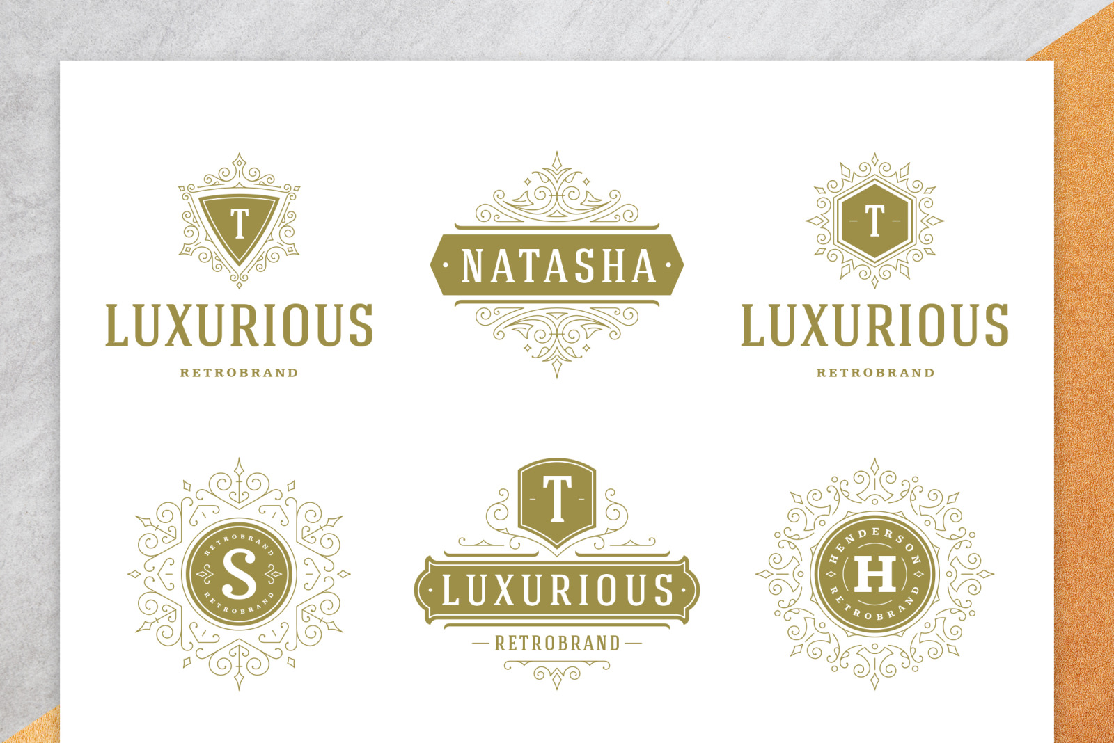 36 Luxury Ornament Logos