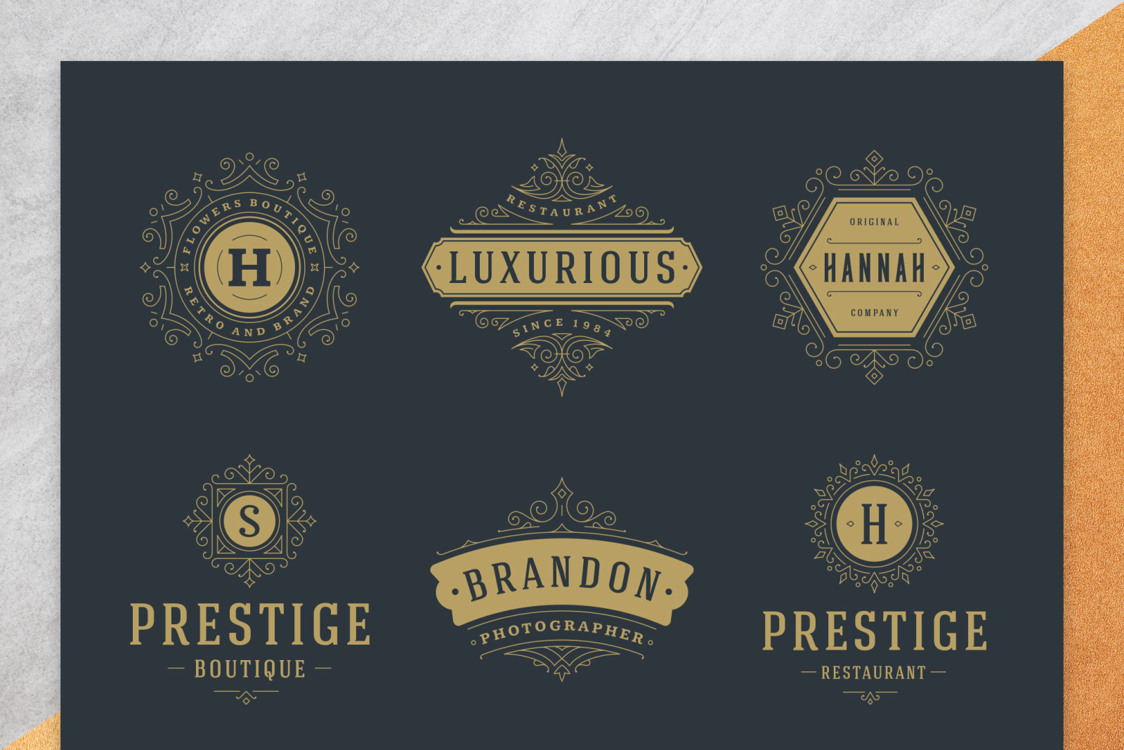 36 Luxury Ornament Logos