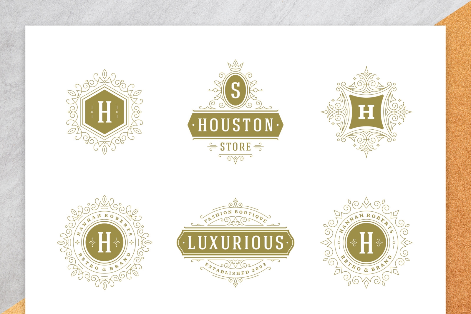 36 Luxury Ornament Logos