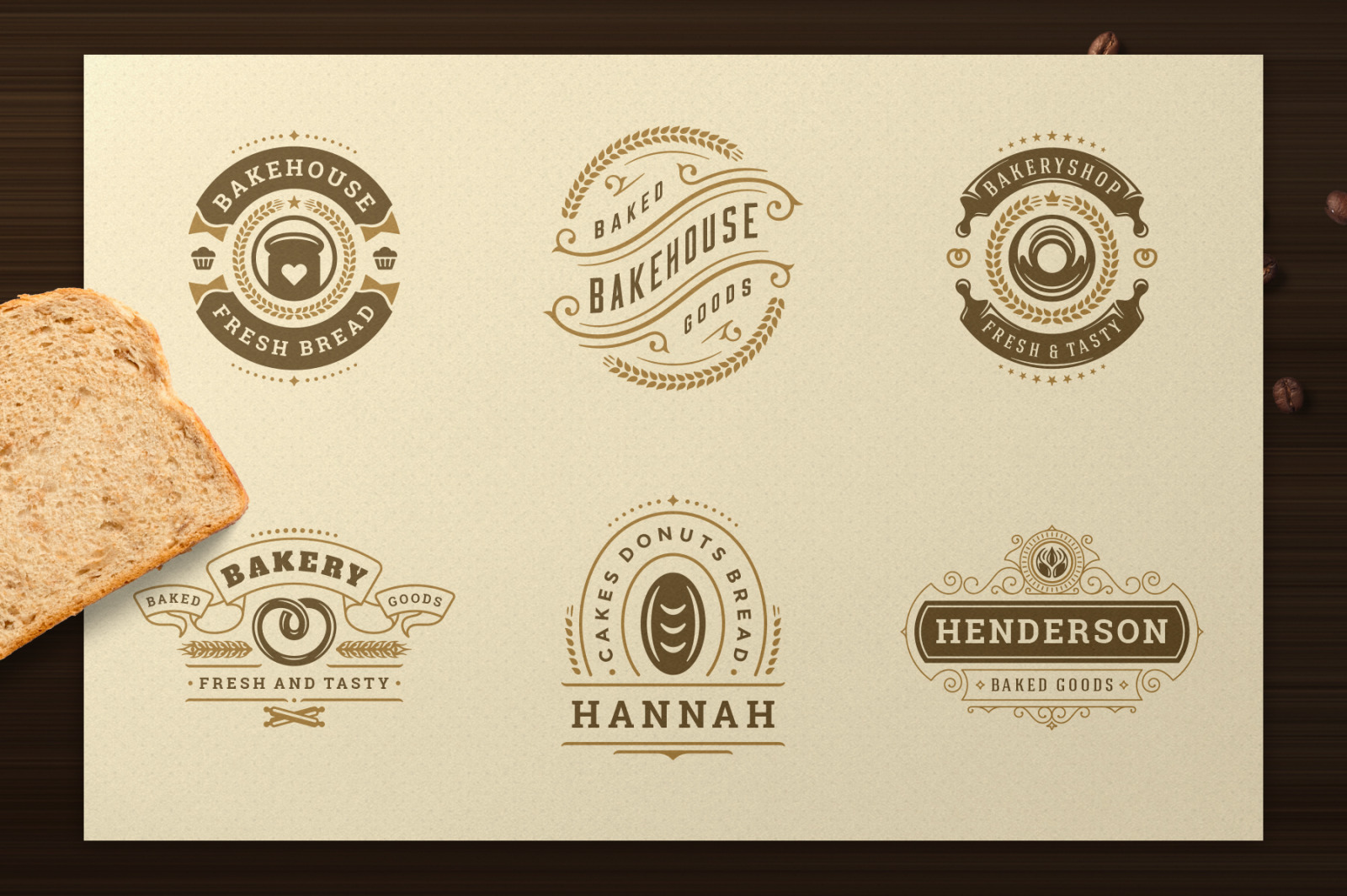 Bakery Logos and Badges