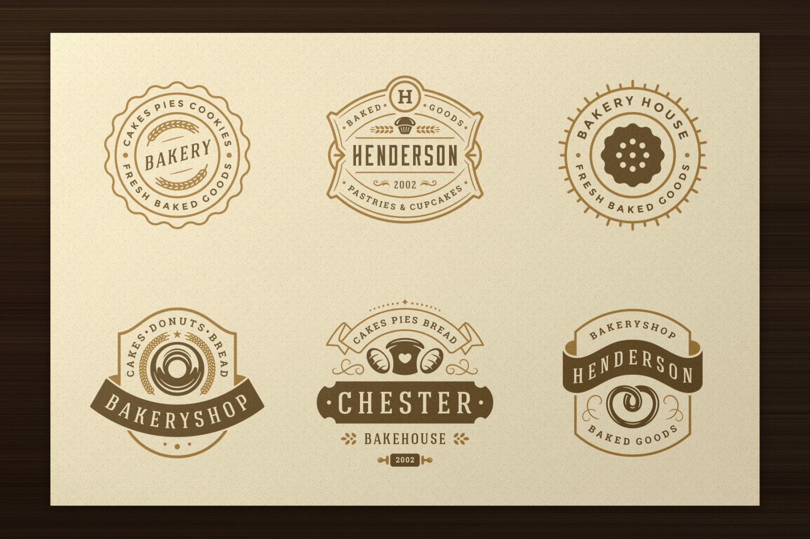 Bakery Logos and Badges