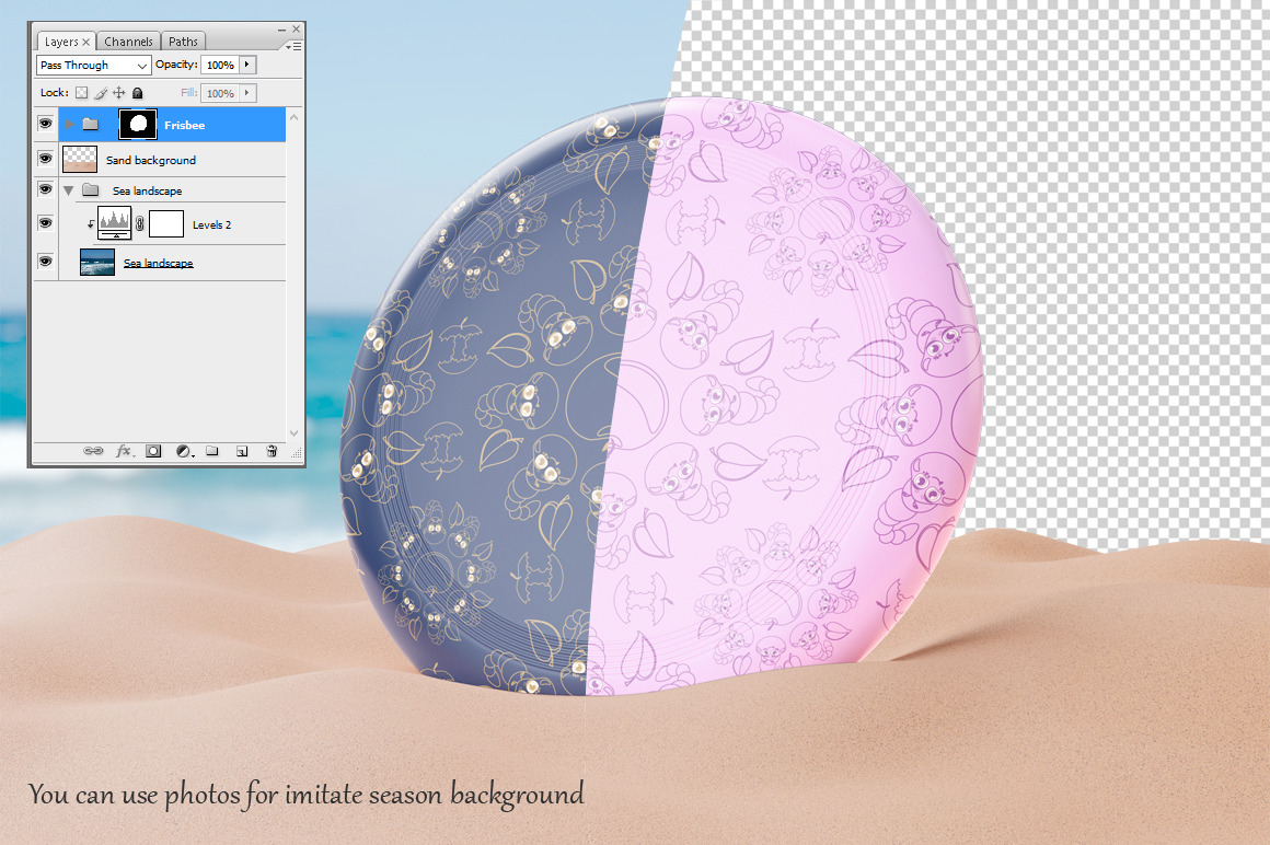 Plastic Frisbee Mockup