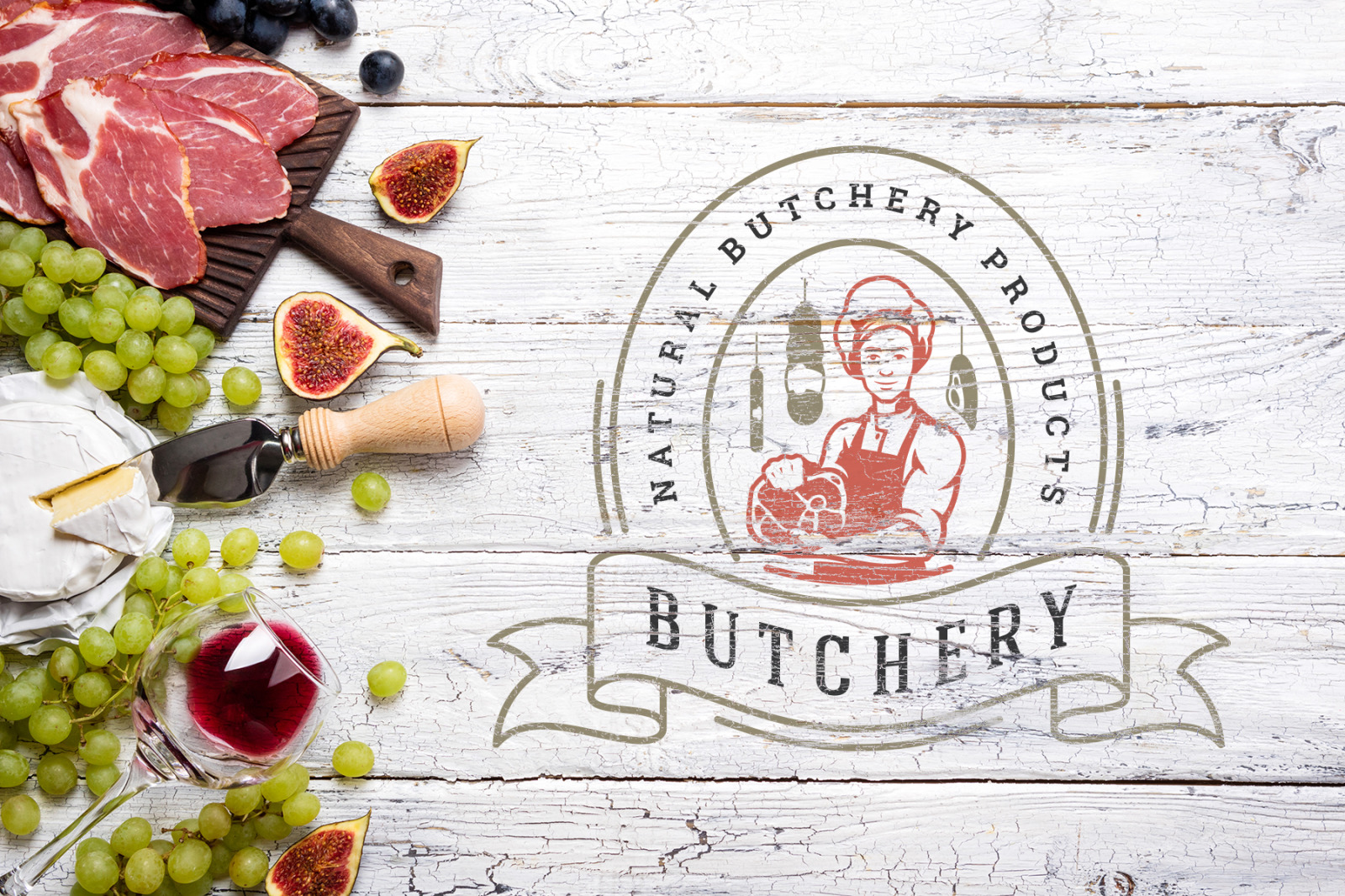 18 Meat Food Logos and Badges