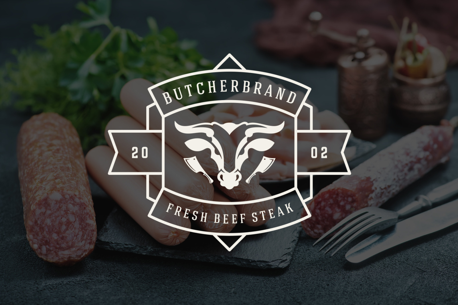 18 Meat Food Logos and Badges