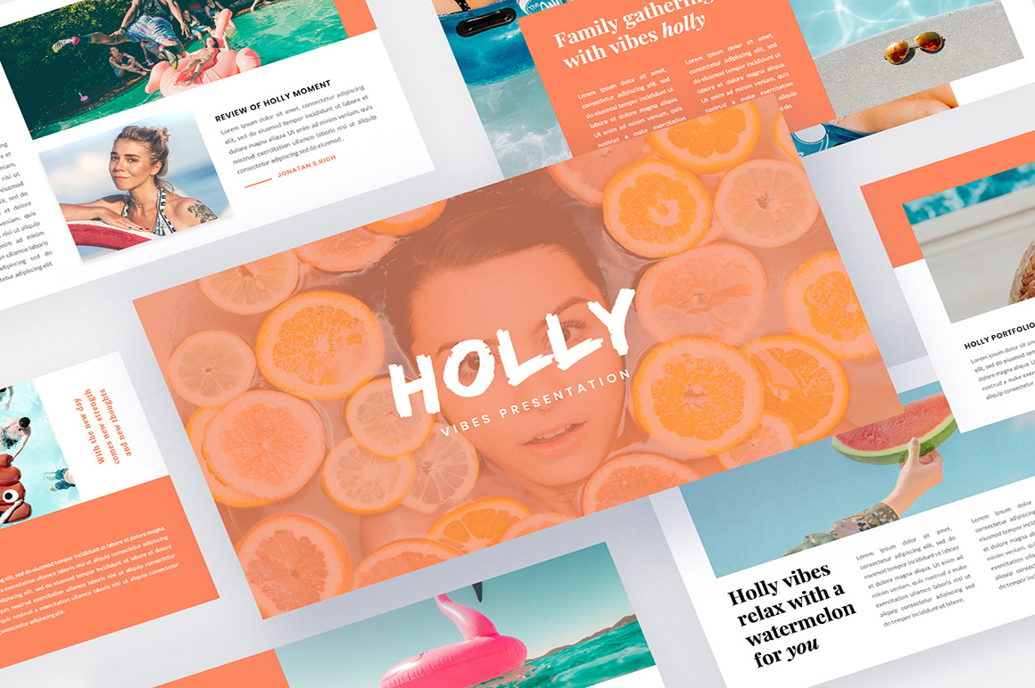 Holly - Vibes Powerpoint Template Holly - Vibes Powerpoint Template