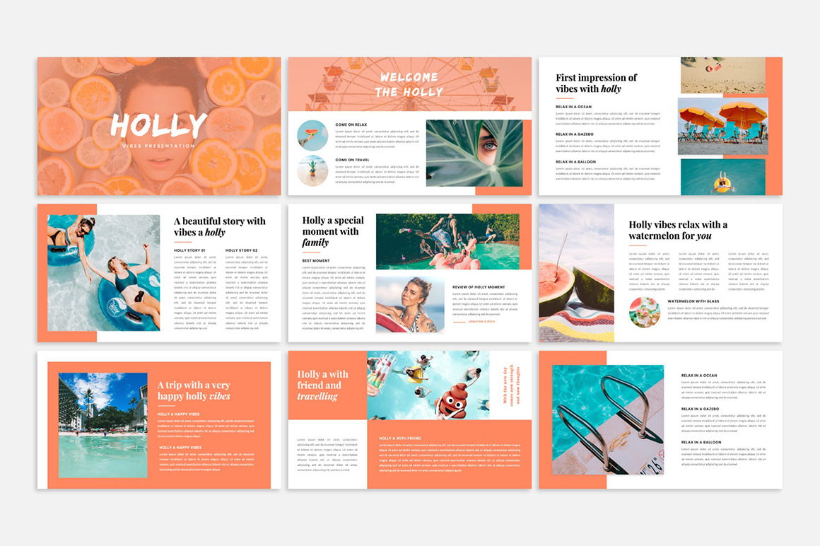 Holly - Vibes Powerpoint Template Holly - Vibes Powerpoint Template