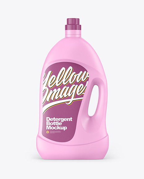 Matte Detergent Bottle Mockup