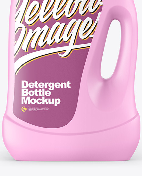 Matte Detergent Bottle Mockup