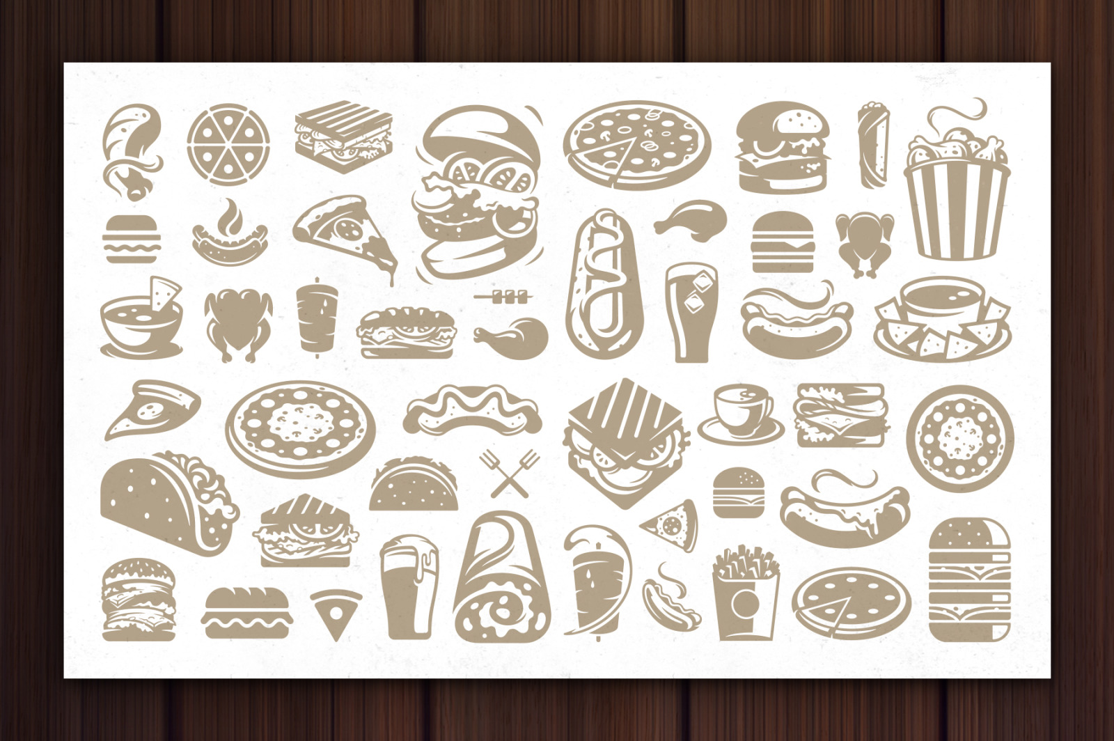 36 Fast Food Logos and Badges