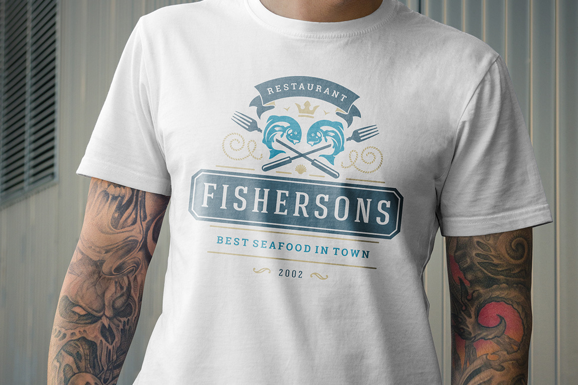 18 Seafood Logos &amp; Badges