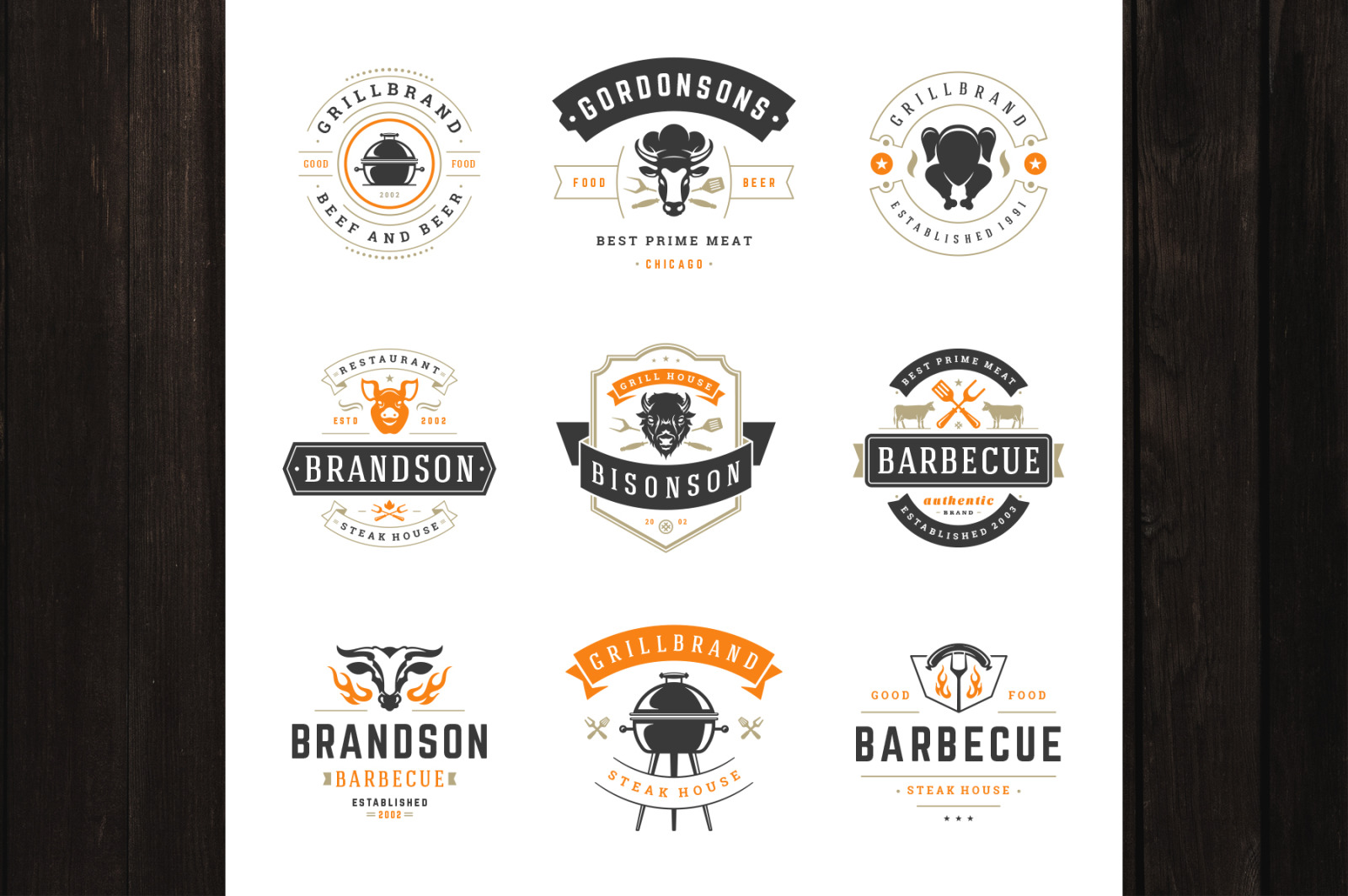 18 Barbecue Logos and Badges